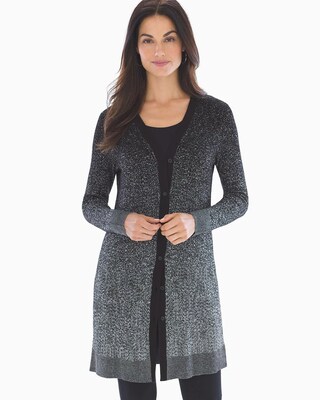 Lurex Duster Black Ombre