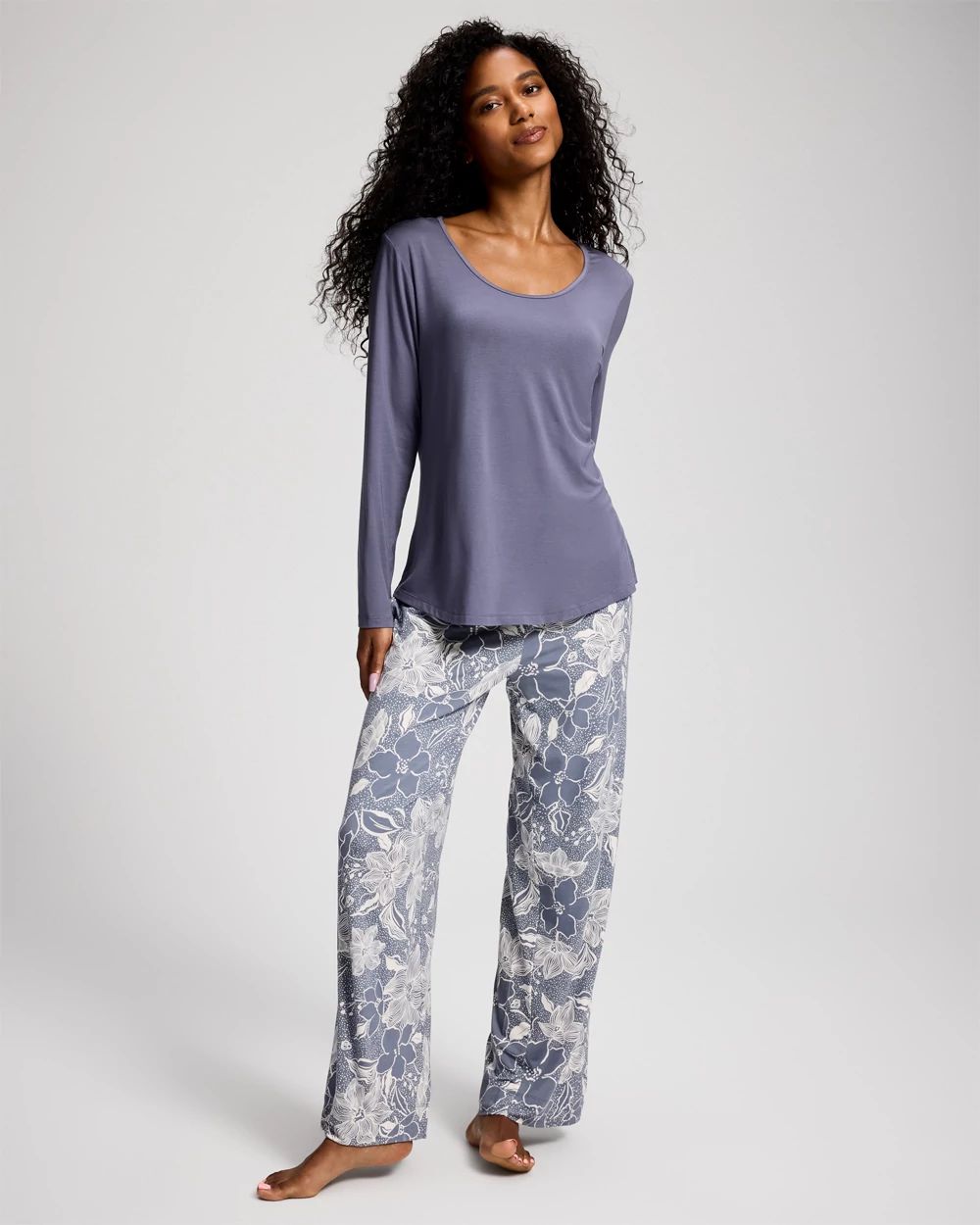 Cool Nights Packaged Long-Sleeve Pant Pajama Set
