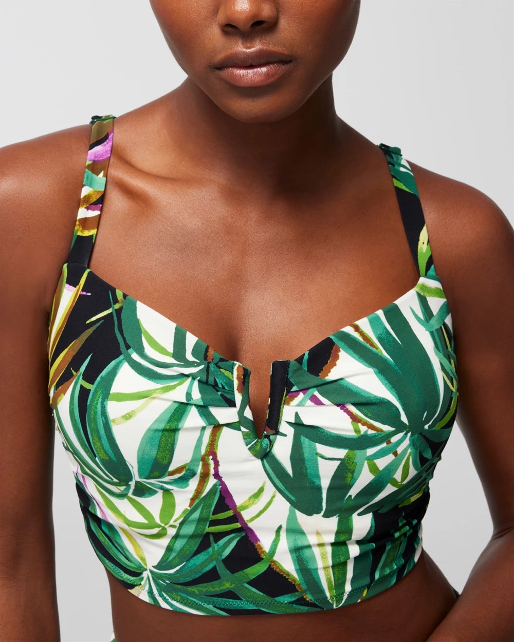 V-Wire Cropped Bikini Top