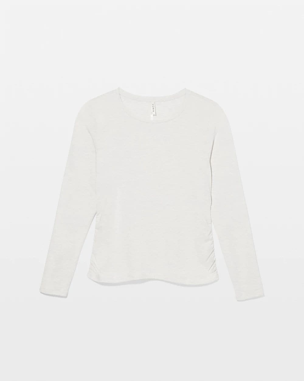 Most Loved Cotton Ruched Long Sleeve Pajama Tee