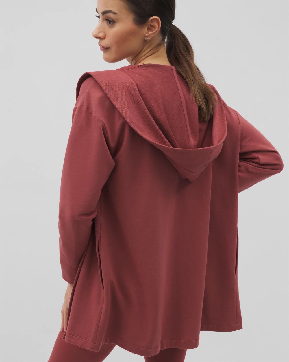 Essential Terry Hooded Wrap click to view larger image.