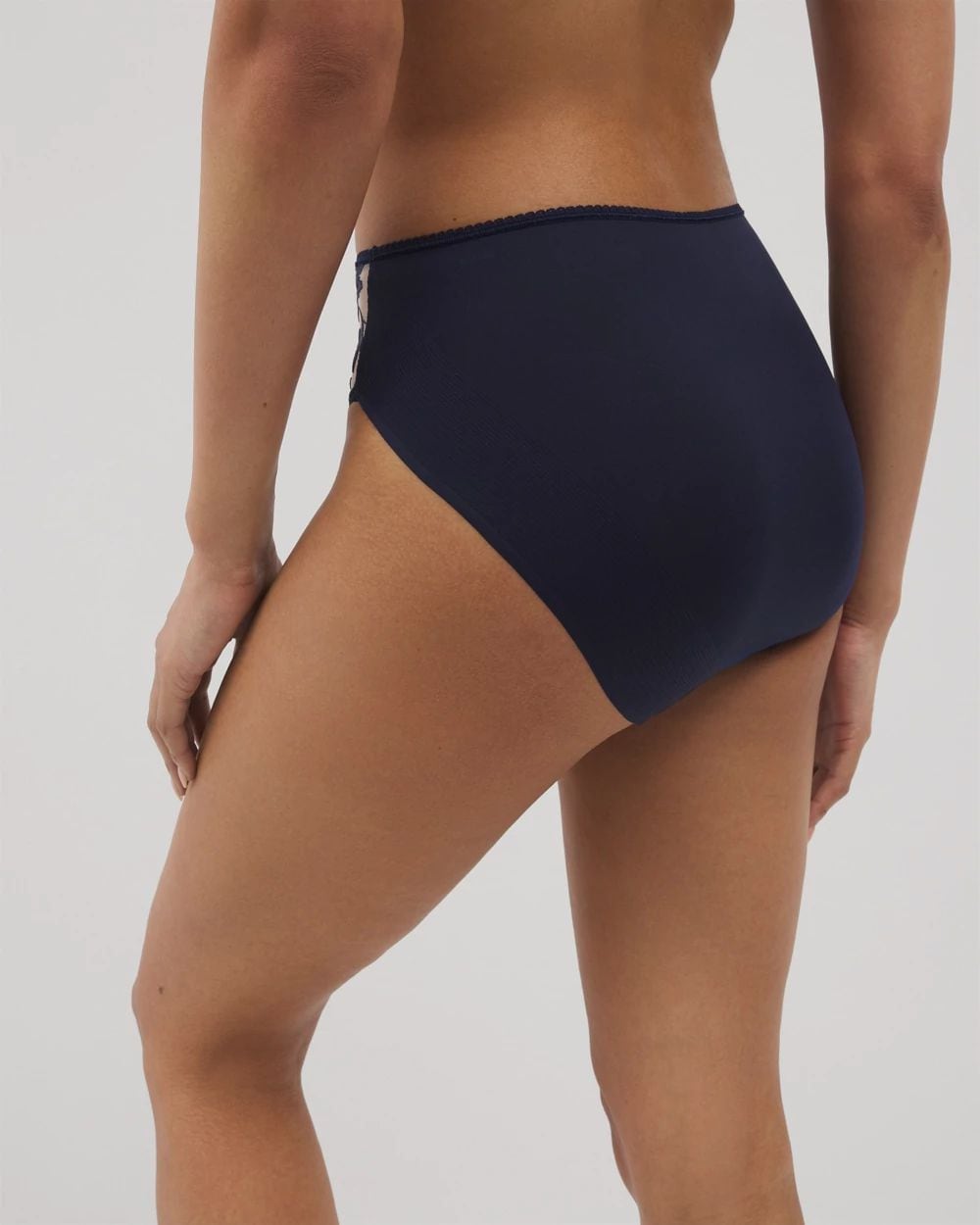 Vanishing Edge High-Leg Brief Panty with Sensuous Lace