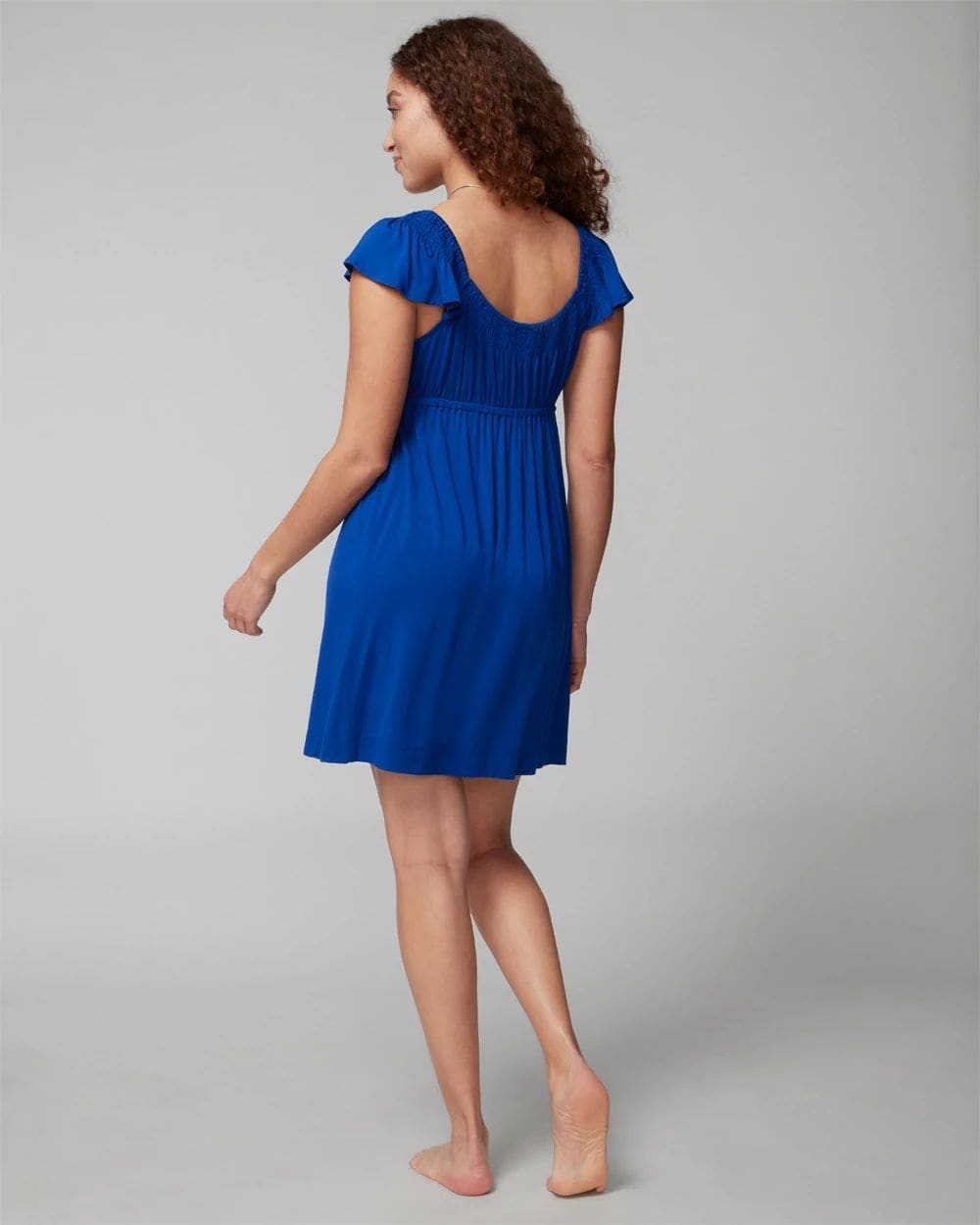 Cool Nights Smocked Neck Chemise