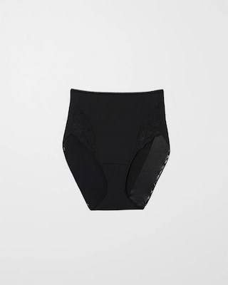 High-Waist Brief Panty with Lace click to view larger image.