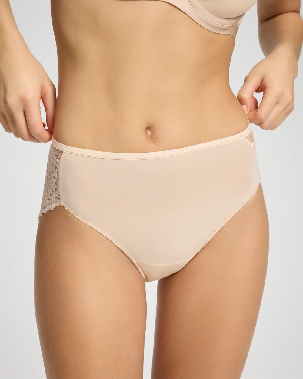 Vanishing Edge Lace Back High-Leg Panty