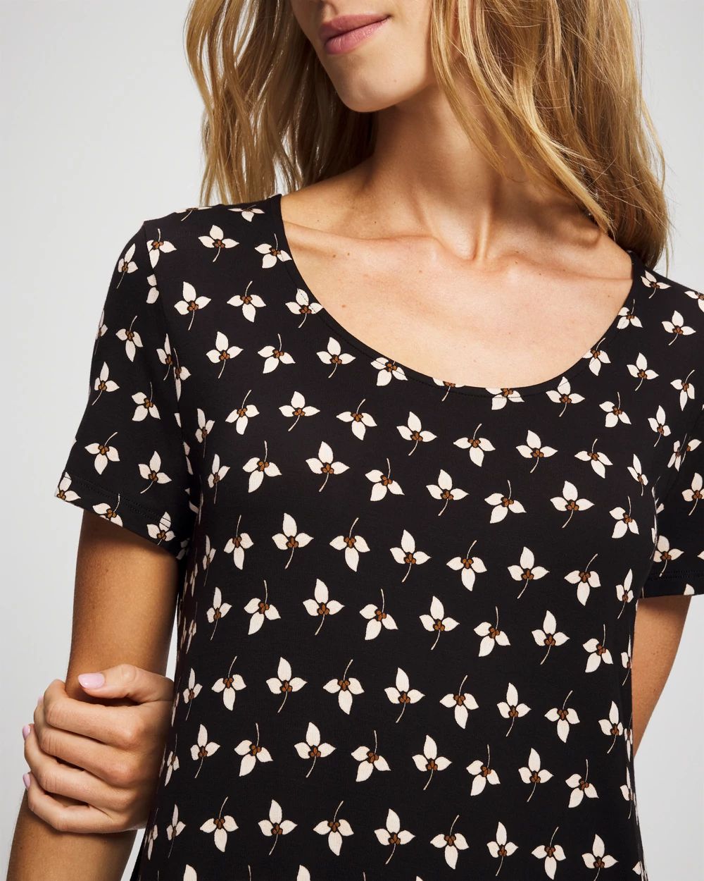 Cool Nights Short Sleeve Scoop Neck Sleepshirt