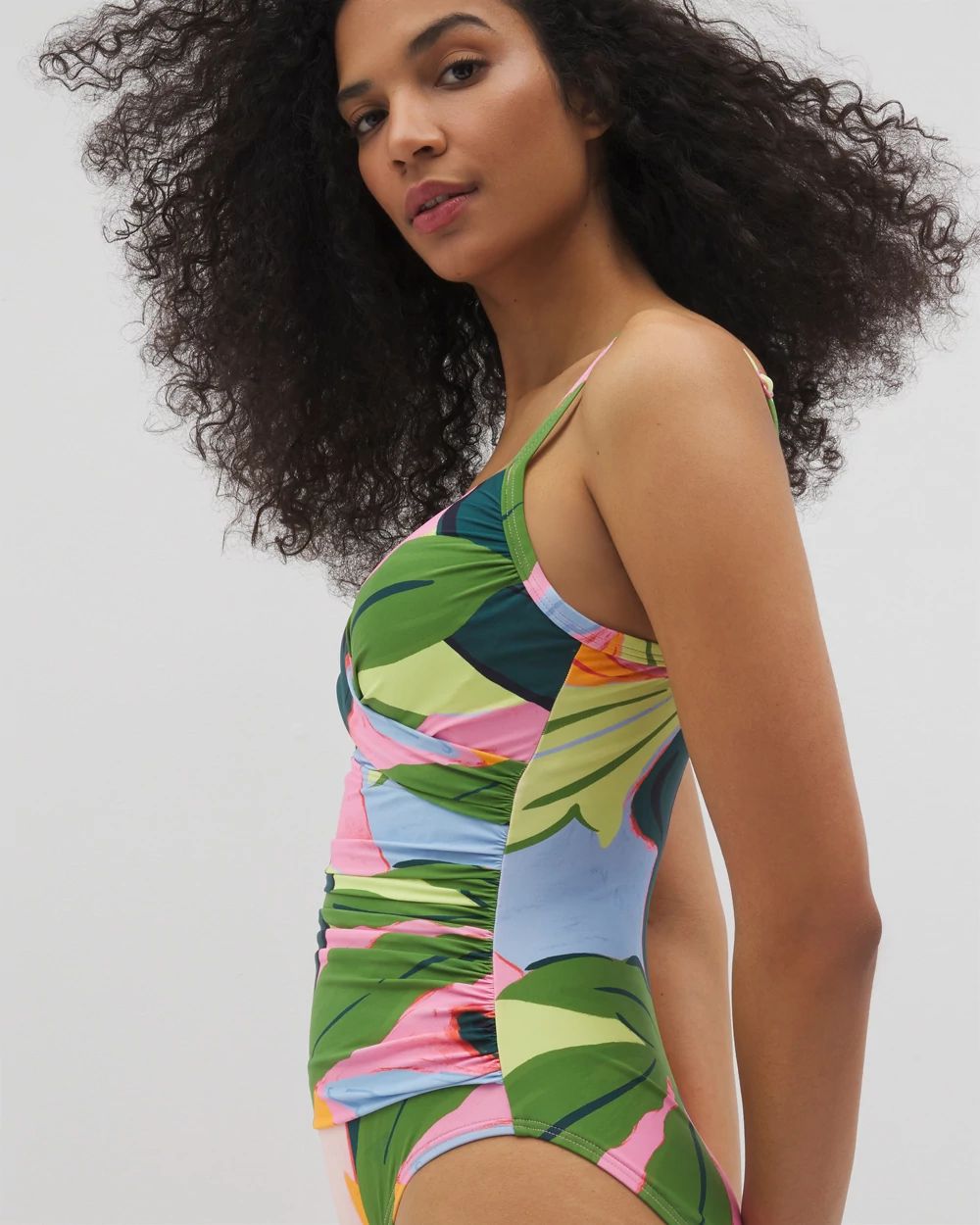 Soma Swim Twist-Front One-Piece