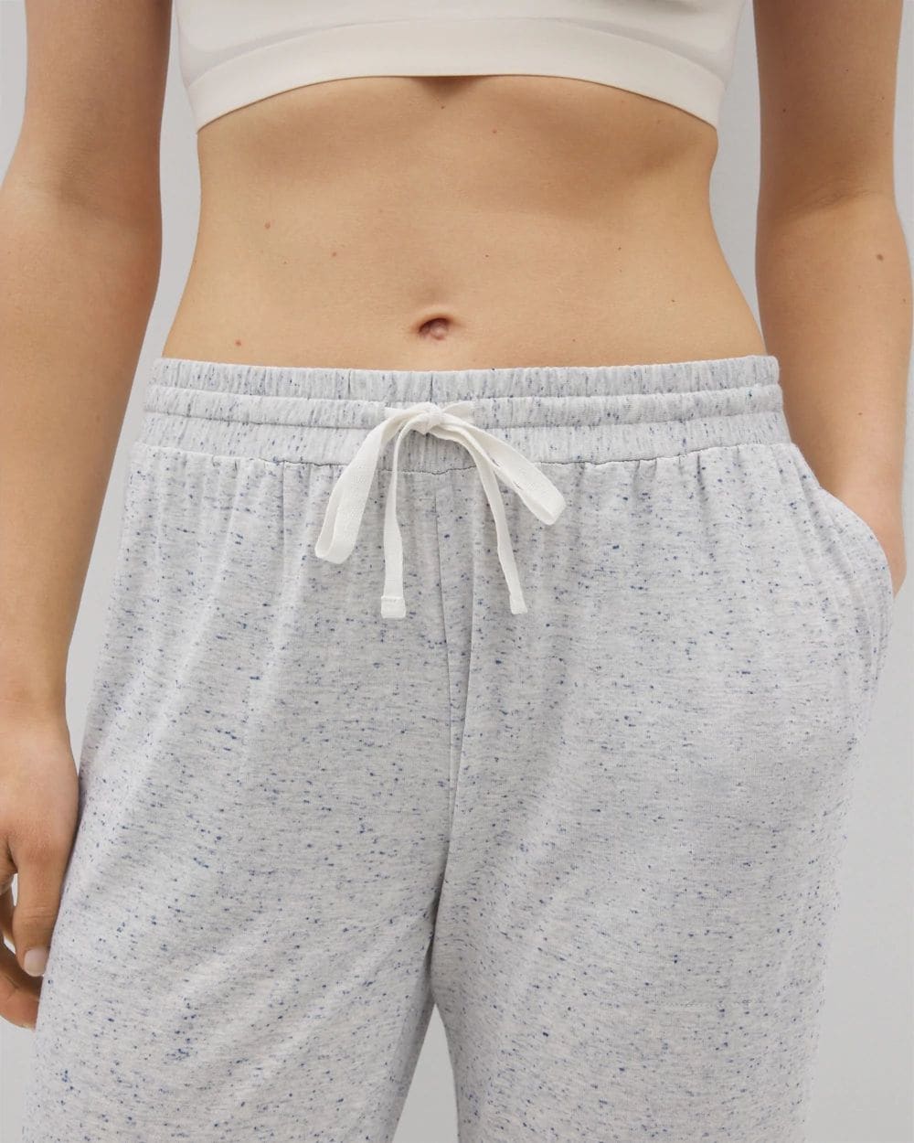 Slub Banded Ankle Pajama Pant