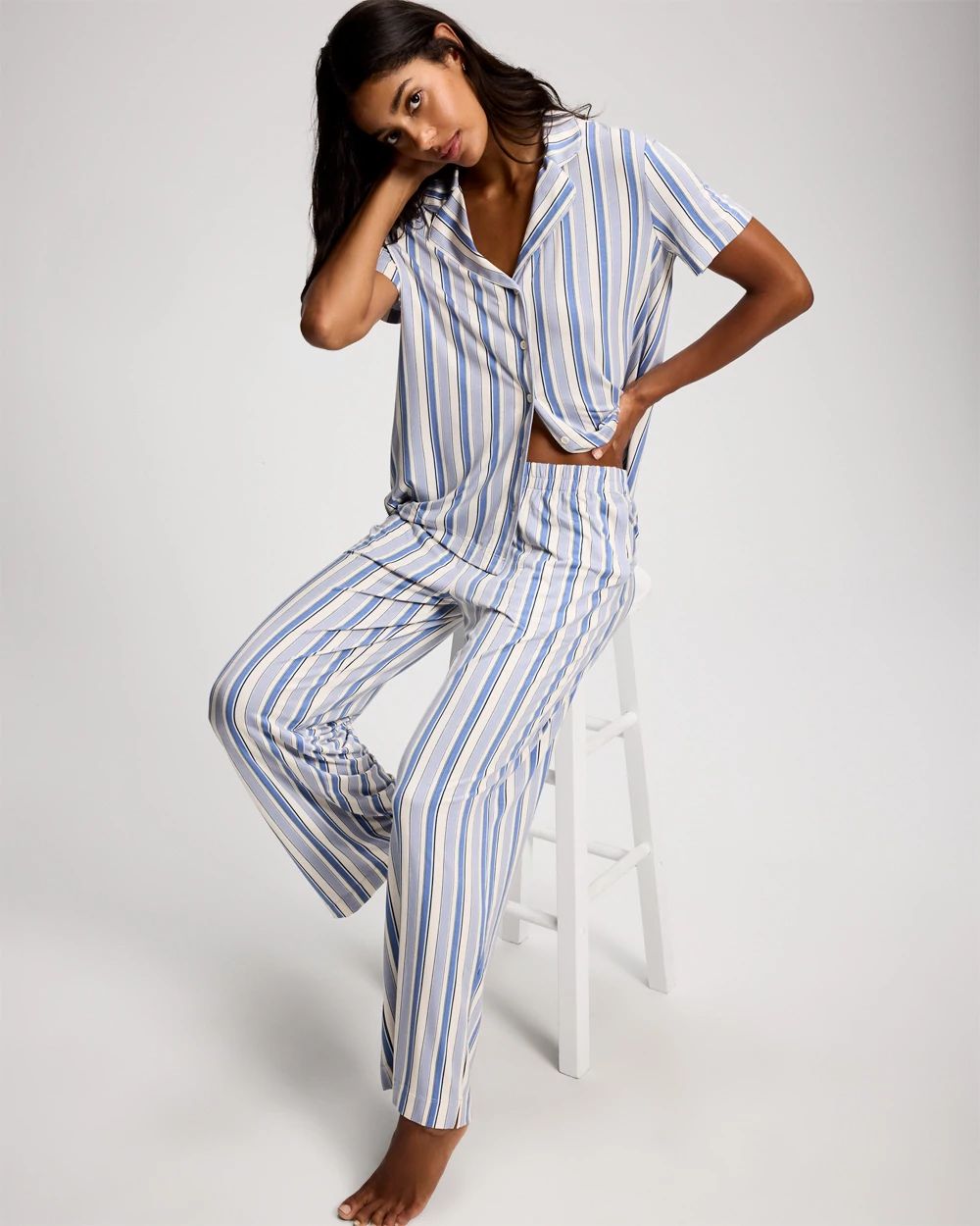 Printed Pajama Pants click to view larger image.