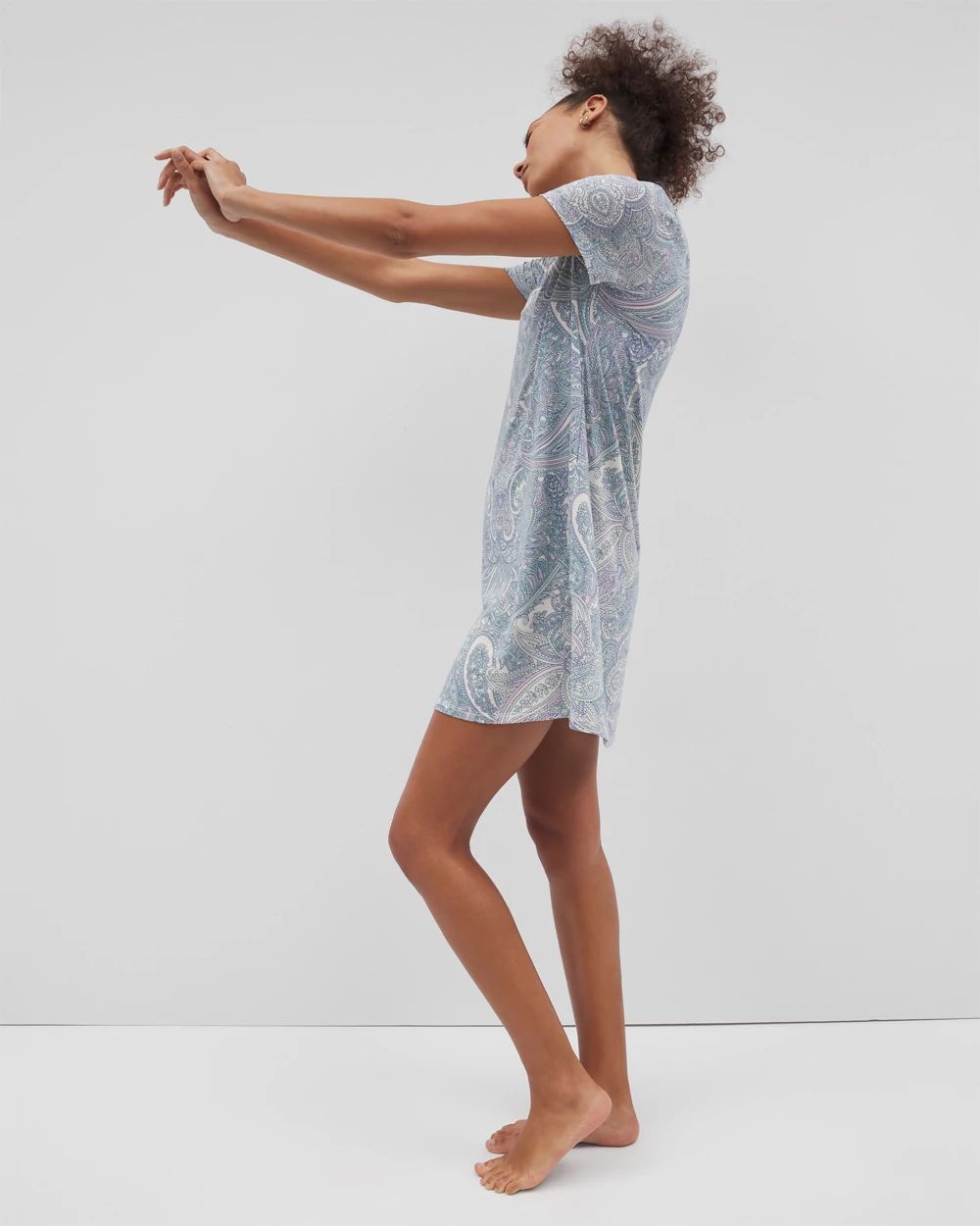 Cool Nights Short Sleeve Scoop Neck Sleepshirt