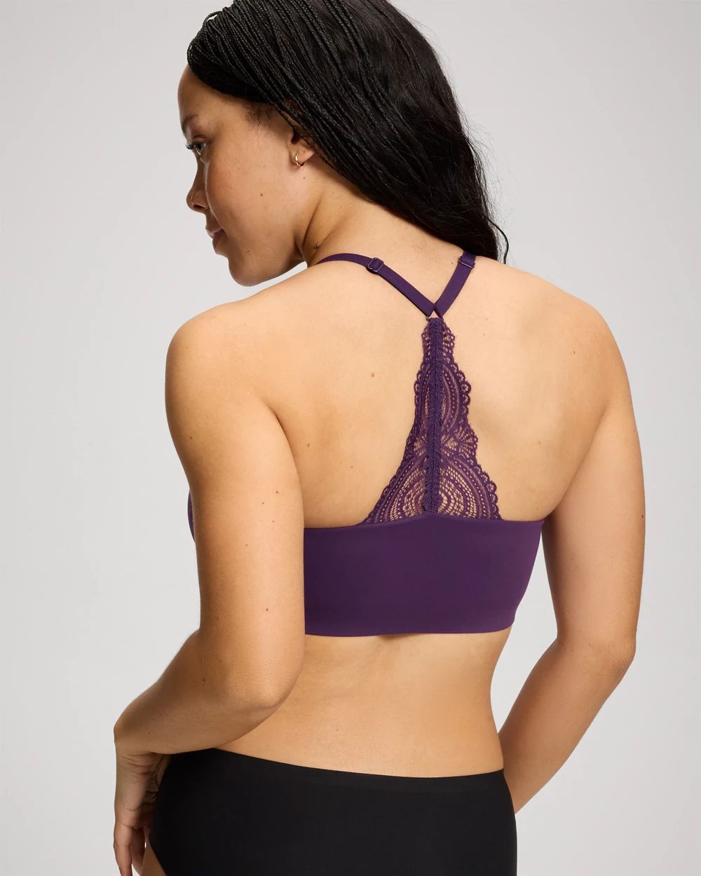 Racerback Bralette with Lace Back click to view larger image.
