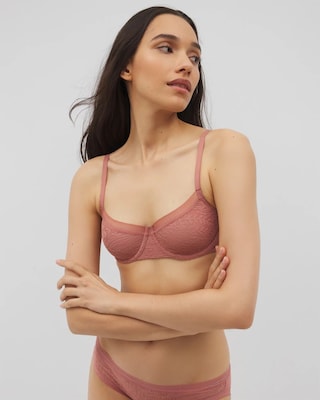 Soma Unlined Balconette Bra with Stretch Lace