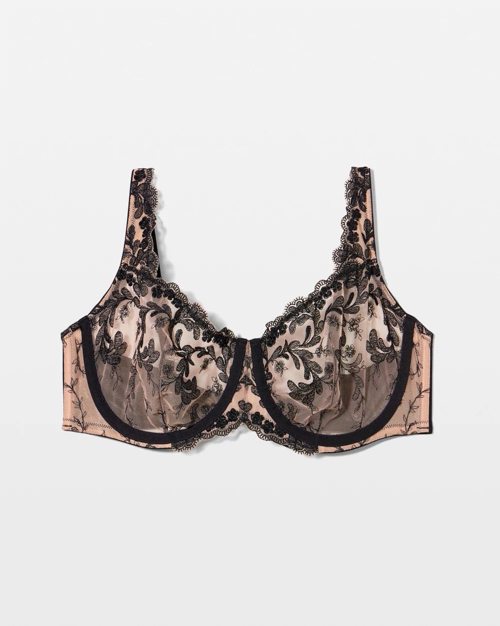 Sensuous Embroidery Balconette Bra click to view larger image.