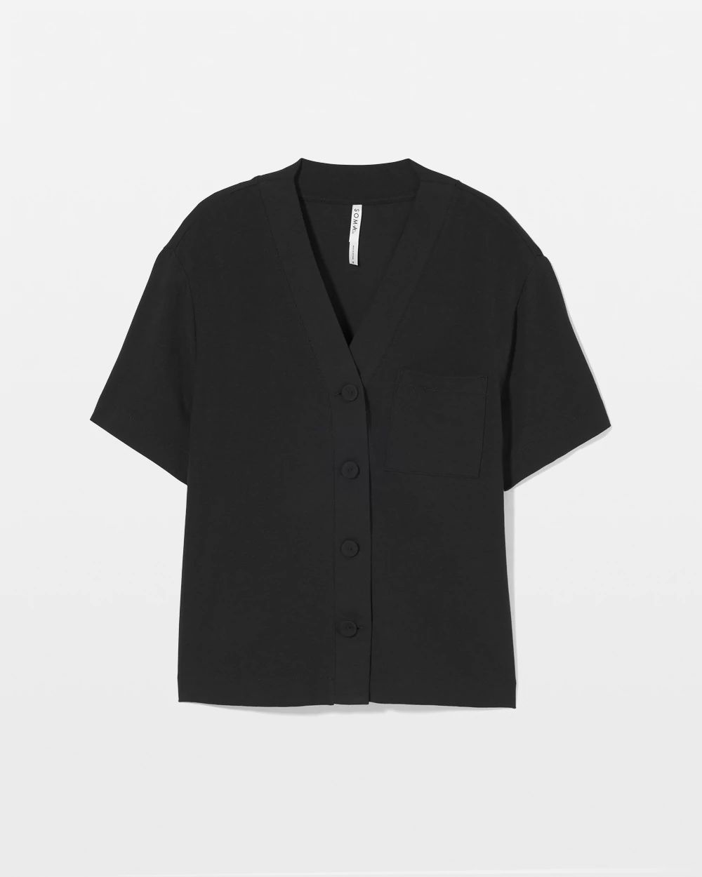 Most Loved Cotton Button-Front Pajama Tee