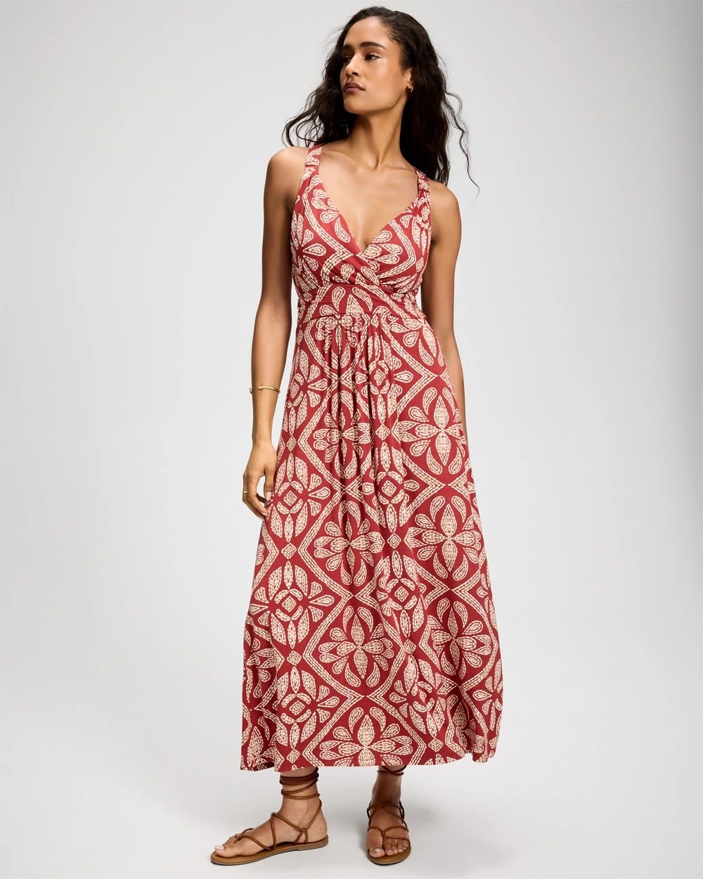 Soft Jersey Crossback Maxi Bra Dress