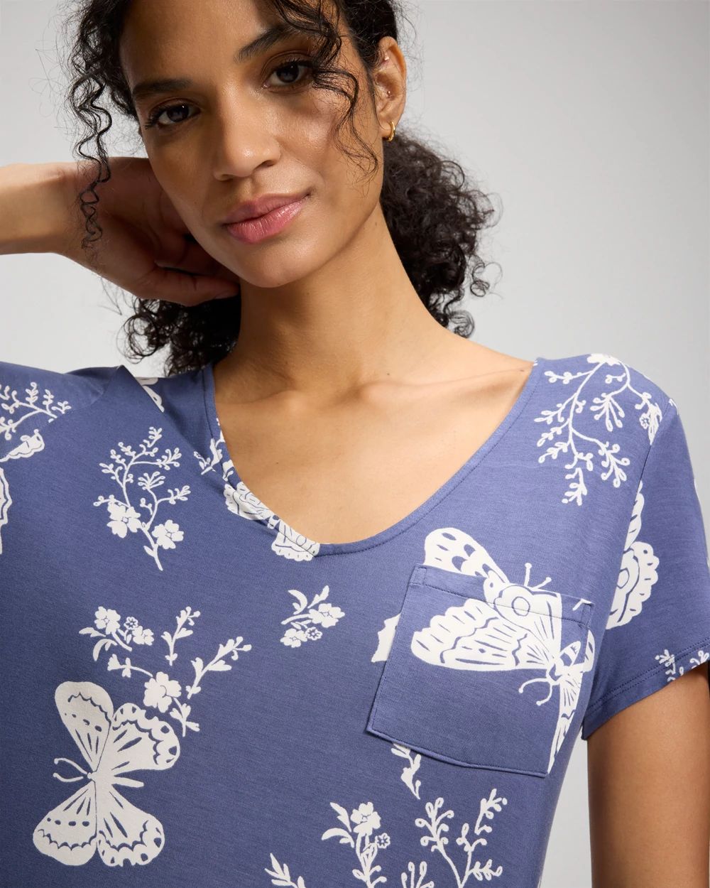 Cool Nights Short Sleeve Long Sleepshirt