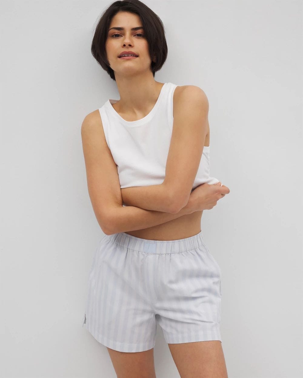 Cotton PoplinPajama Shorts