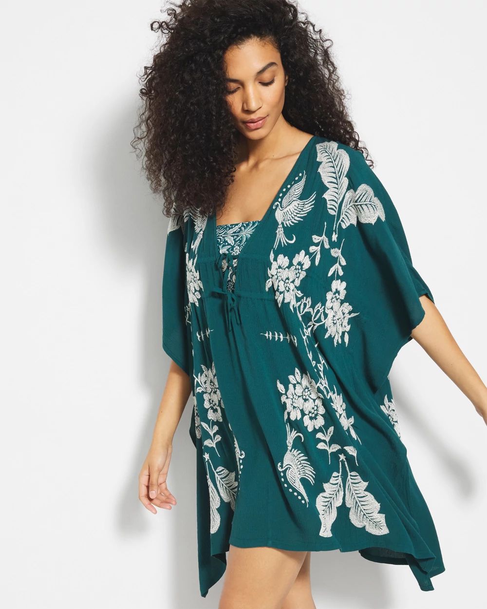 Soma Swim Embroidered Cover-Up