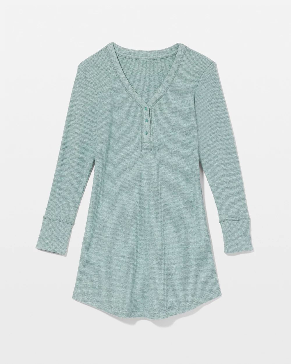 Cozy Waffle Long-Sleeve Sleepshirt