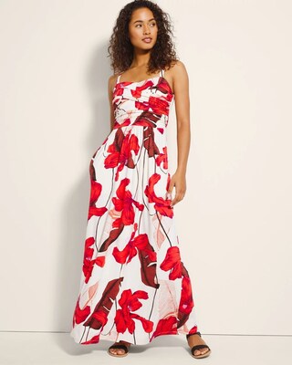 Twist Bodice Maxi Bra Dress