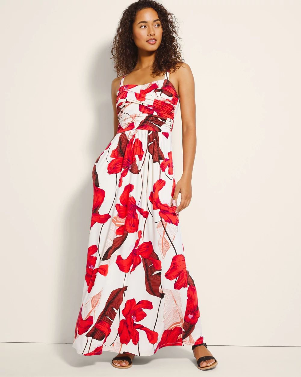 Twist Bodice Maxi Bra Dress