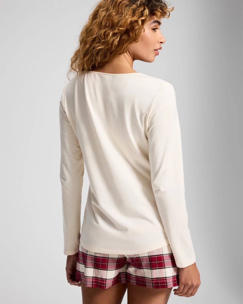 Long-Sleeve Pajama Top