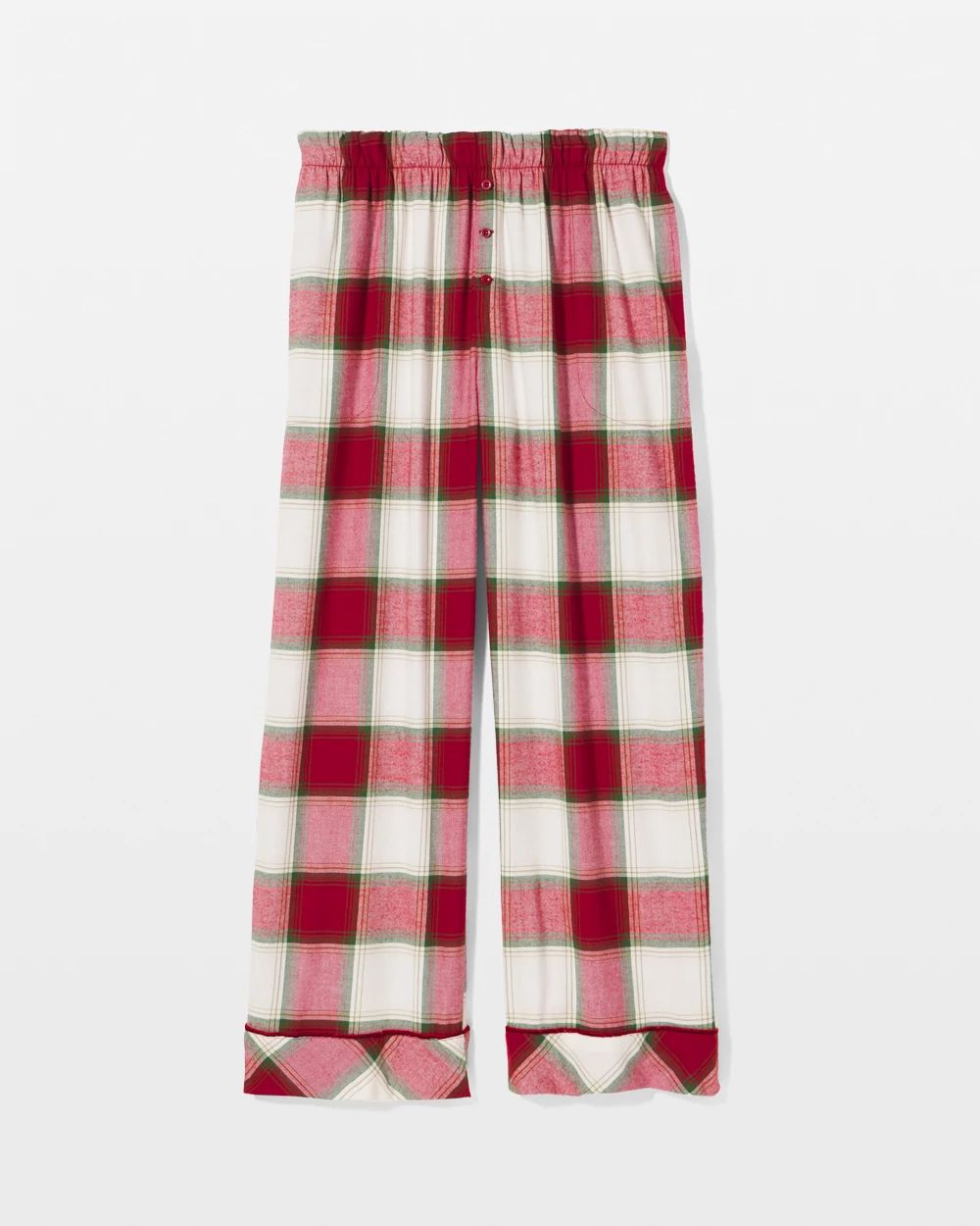 Flannel Velvet Piped Relaxed Pajama Pant