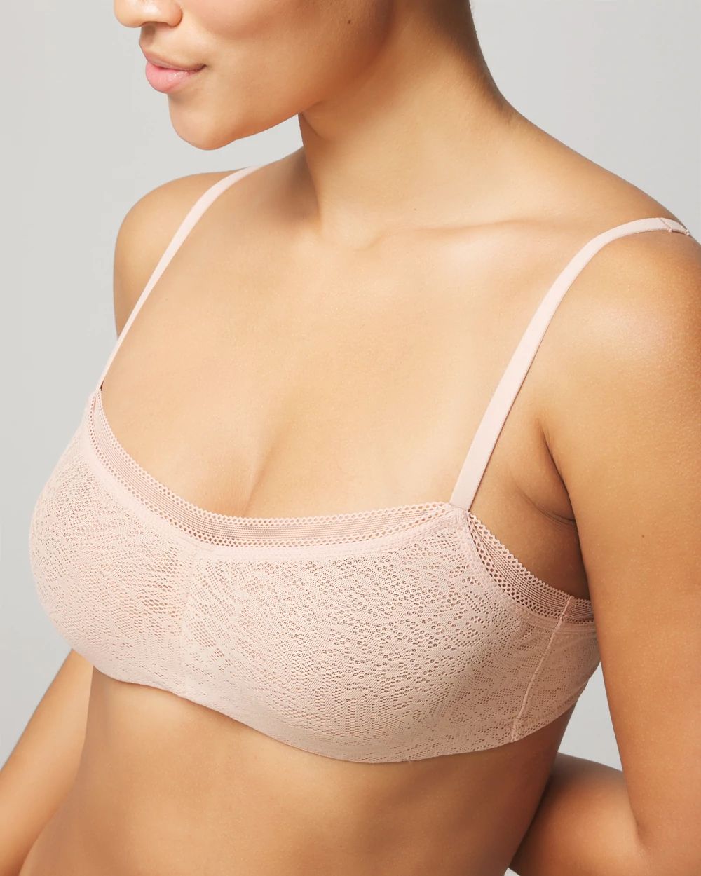 Soma Unlined Balconette Bra with Stretch Lace