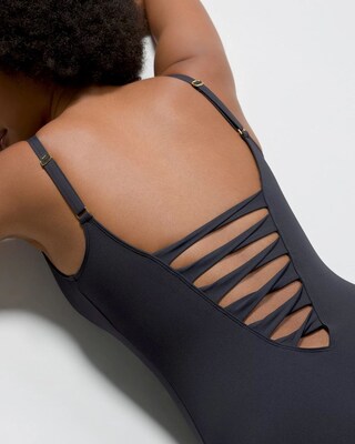 Soma Swim Wood Bead Lace One Piece