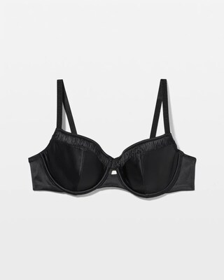 Shirred Satin Balconette Bra click to view larger image.
