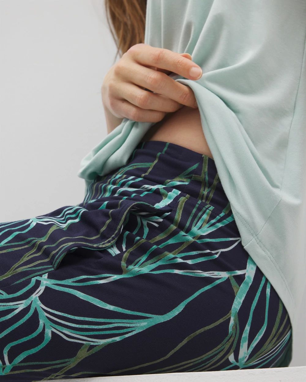 Cool Nights Packaged Short-Sleeve Pant Pajama Set