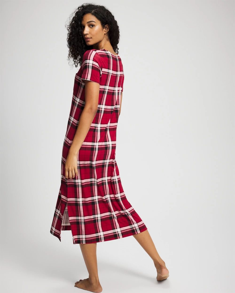 Short Sleeve Long Sleepshirt click to view larger image.