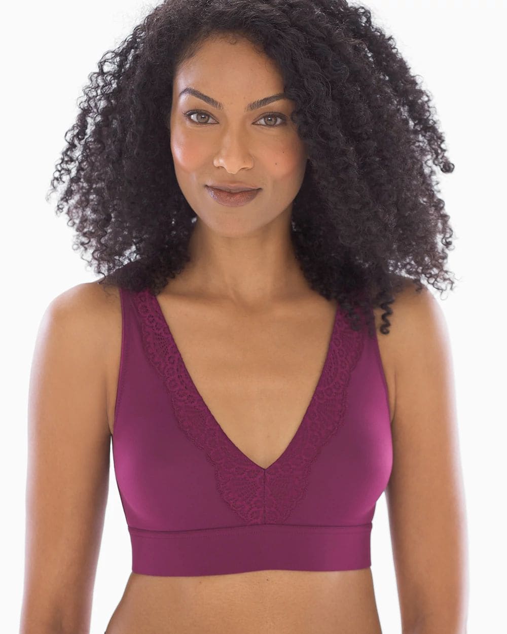 Wireless Unlined Geo Lace Bra
