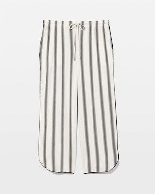 Piped Crop Pajama Pants click to view larger image.