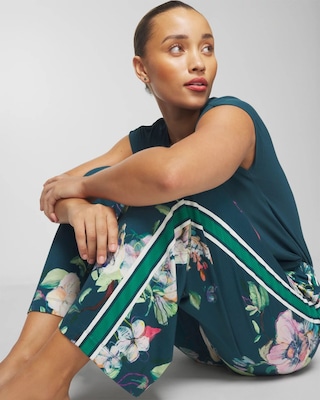 Wide-Leg Ankle Pajama Pants