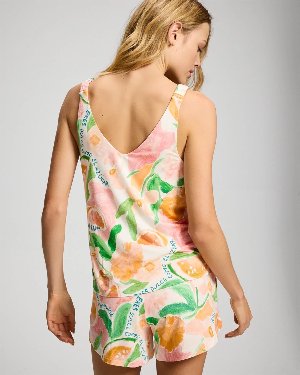 Cool Nights Shirred Strap Pajama Tank