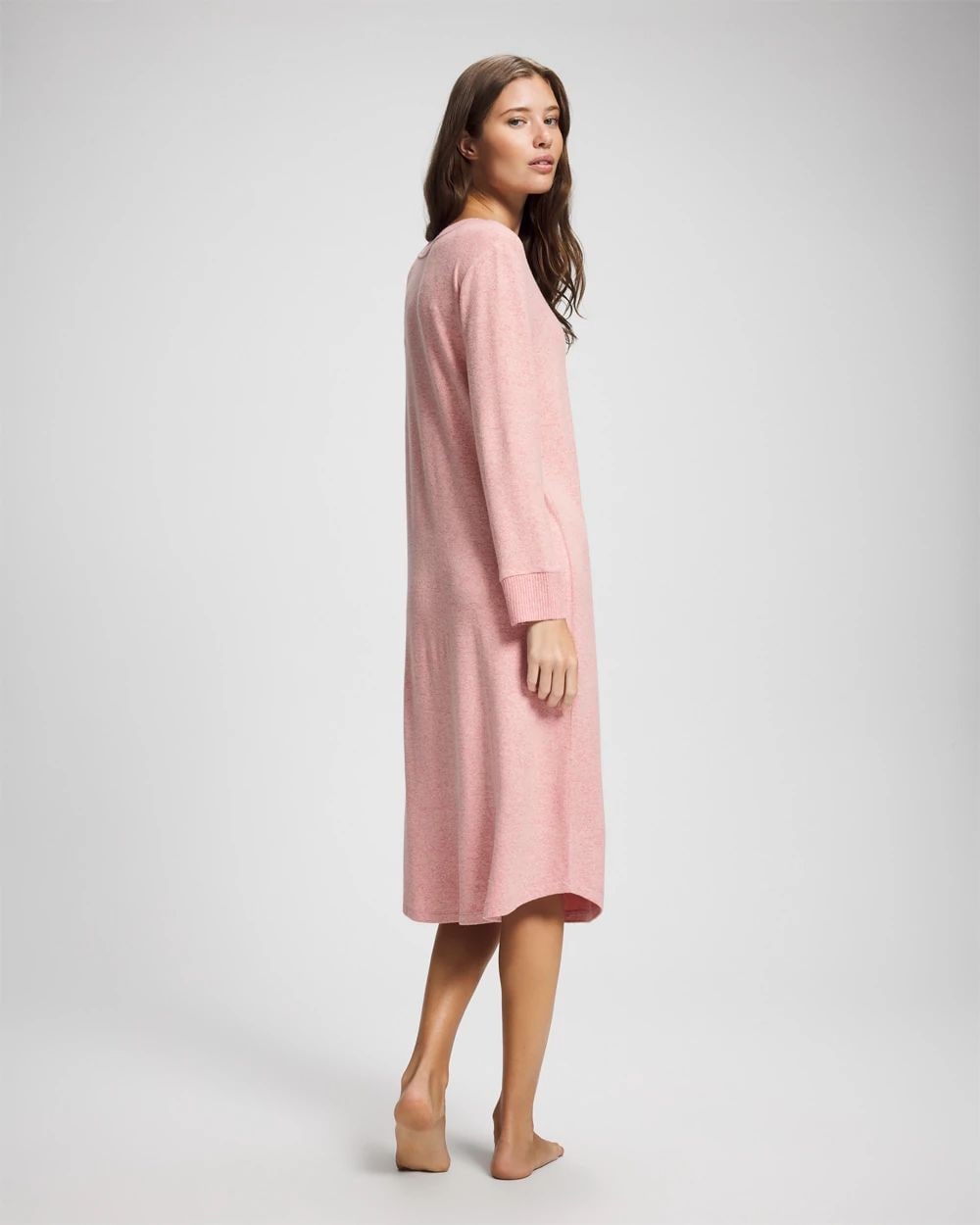 CozyLuxe Long Sleeve Midi Sleepshirt
