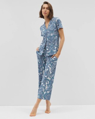 Cropped Pajama Pants