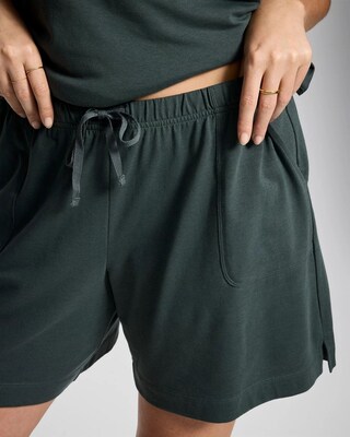 Relaxed Long Pajama Shorts click to view larger image.