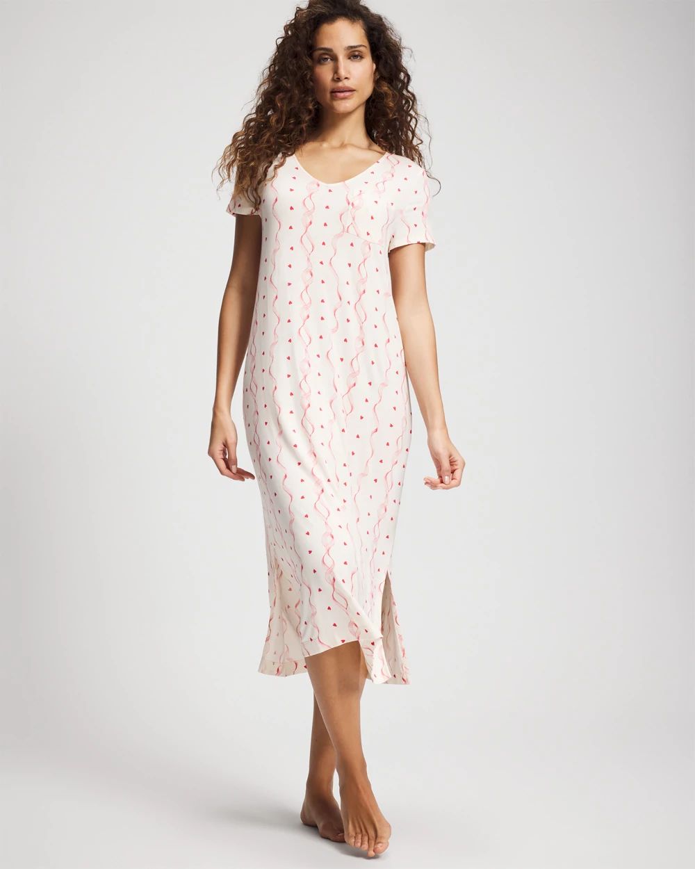 Cool Nights Short Sleeve Long Sleepshirt