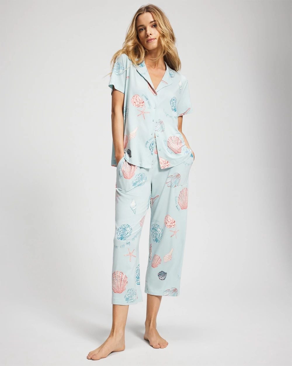 Cropped Pajama Pants