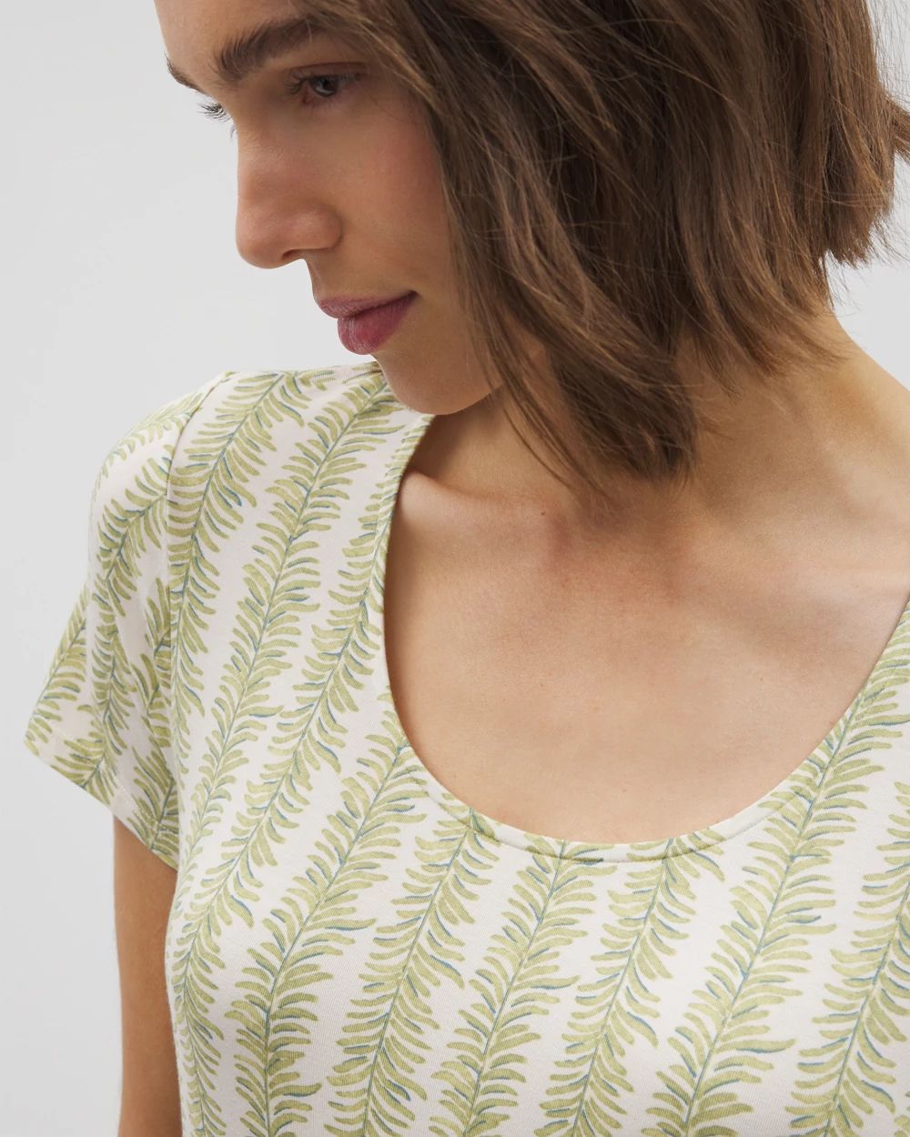 Cool Nights Short Sleeve Scoop Neck Sleepshirt
