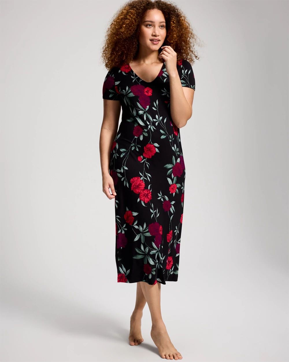Cool Nights Short Sleeve Long Sleepshirt