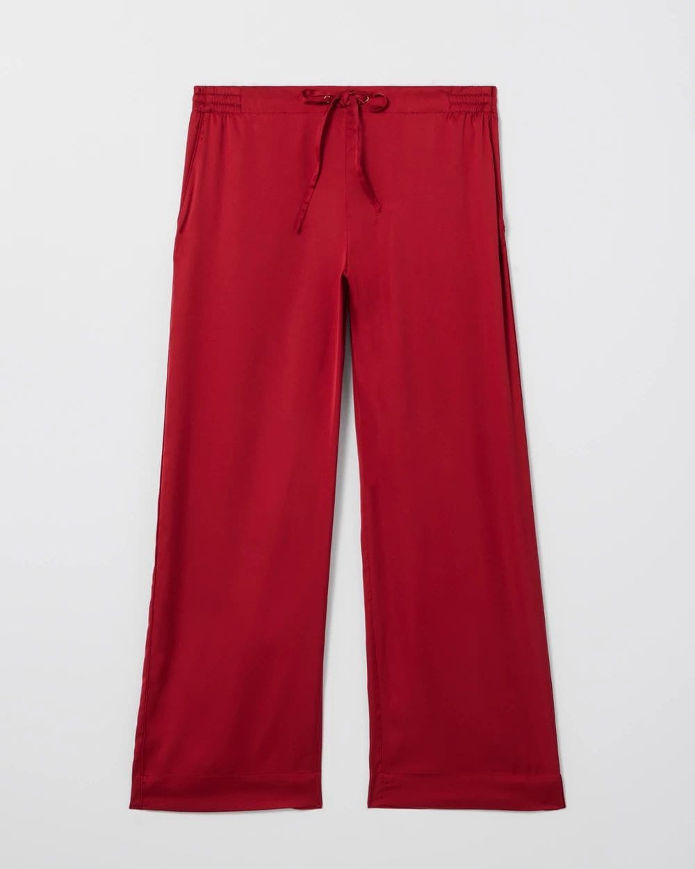 Wide-Leg Pajama Pants click to view larger image.