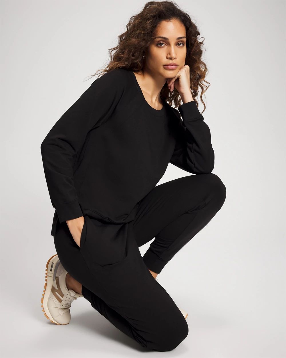 Essential Terry Crewneck Sweatshirt click to view larger image.