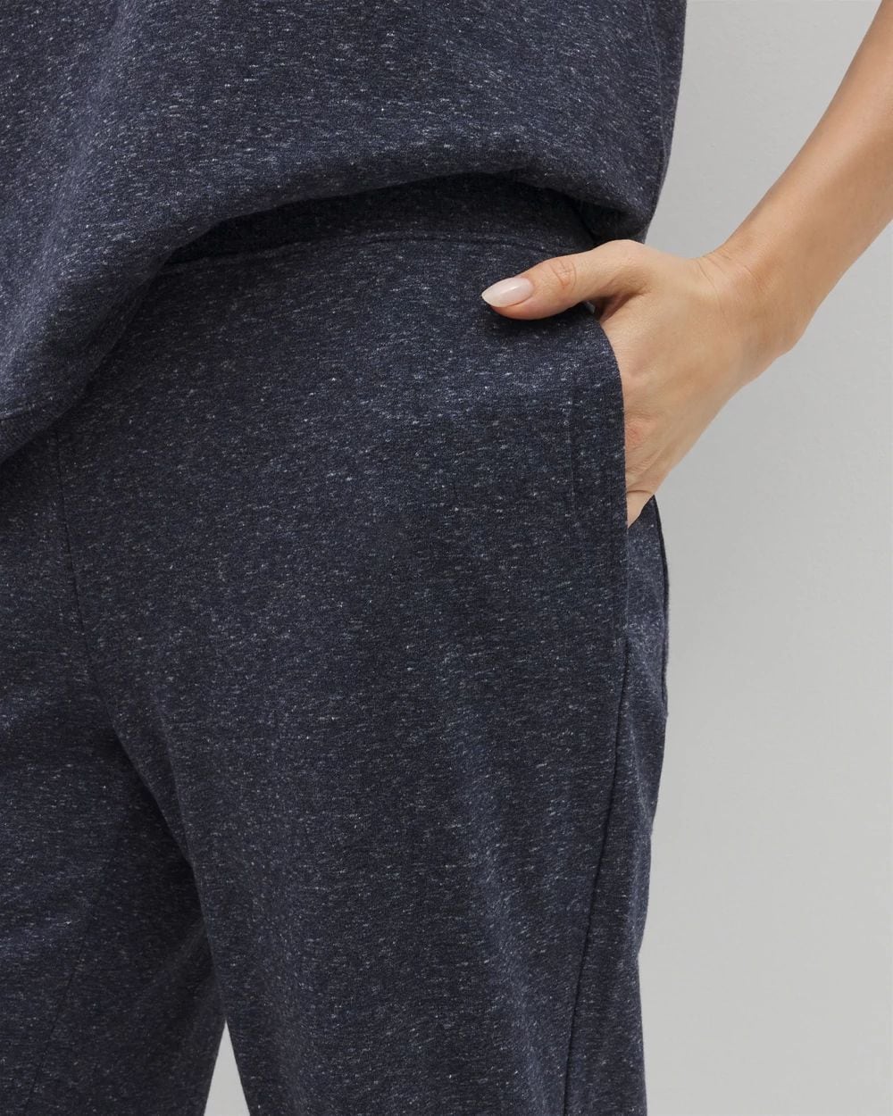 Essential Terry Wide Leg Crop Pant