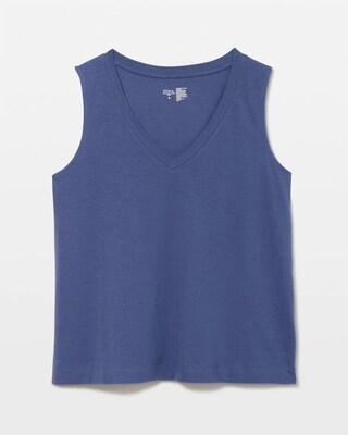 Scoop Neck Relaxed Fit Pajama Tank click to view larger image.
