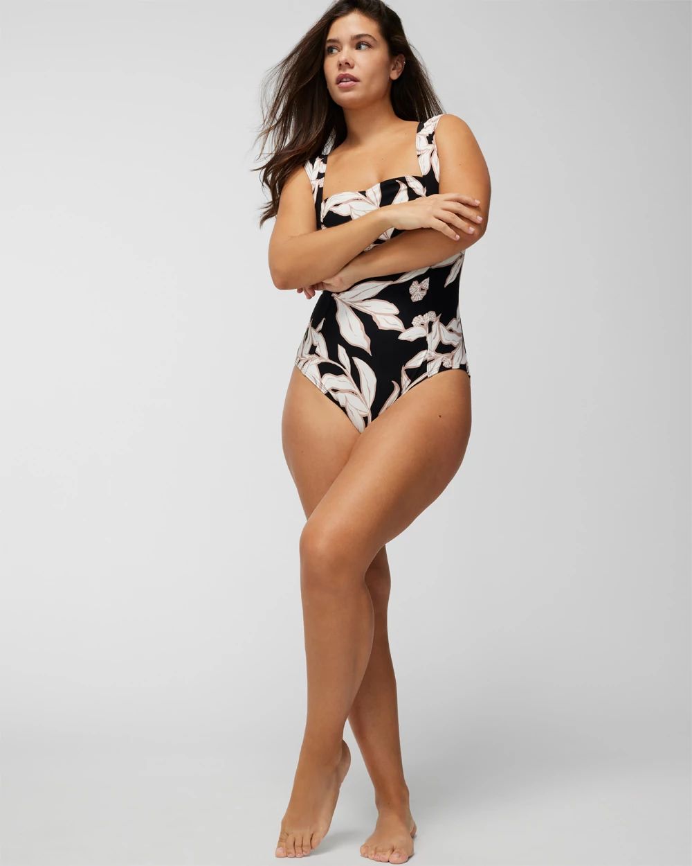 Square-Neck One-Piece