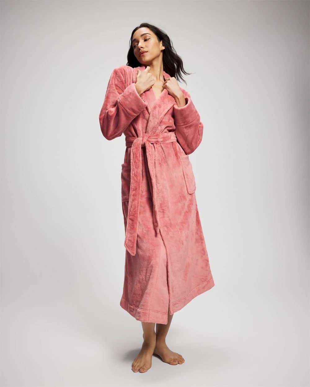 Plush Long Robe