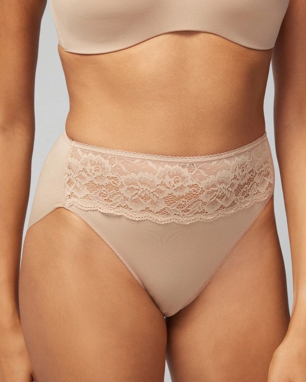 Vanishing Edge High-Leg Panty with Lace